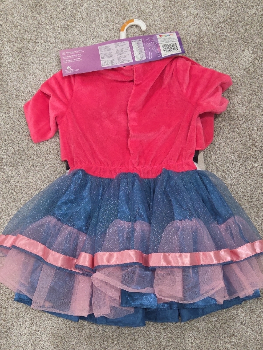 Gabby's Dollhouse Gabby Cat Dress with Ear Headband - Blue & Pink - Picture 5 of 6